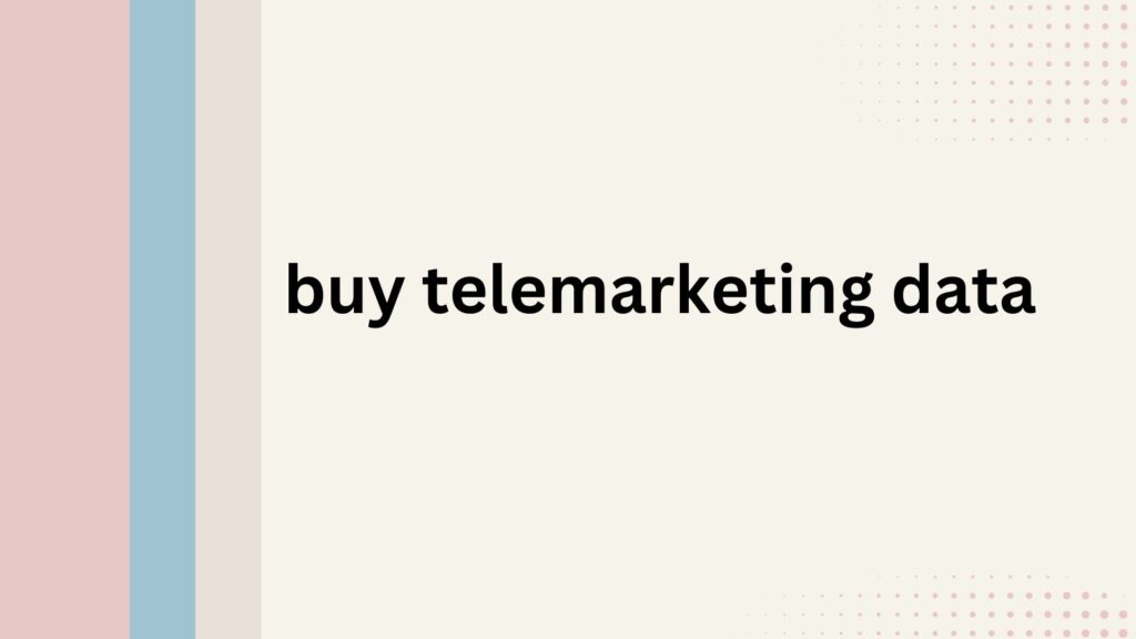 buy telemarketing data