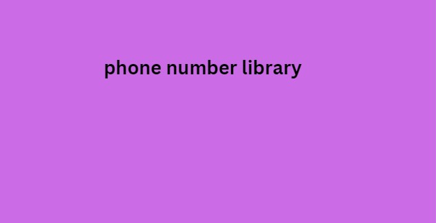 phone number library