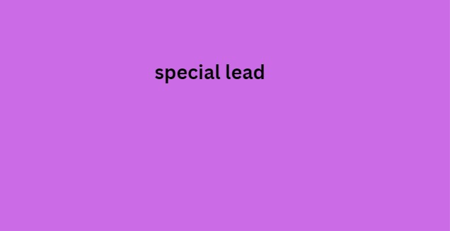 special lead