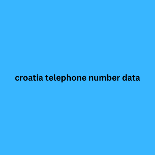 croatia telephone number data